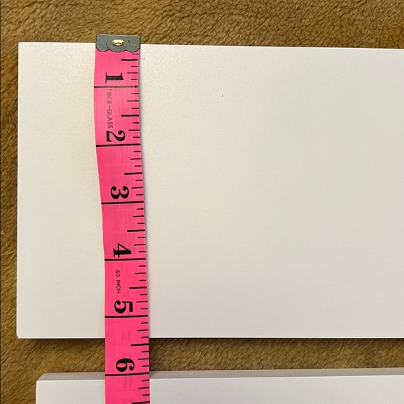 Modern White Shelf (2) With Gold Coloured Metal Brackets (4) - Picture 7 of 13